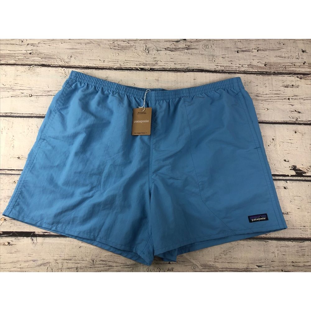 New Men's Size 2XL‎ Patagonia Shorts Baggies Lined Lago Blue 5 in (57022)
